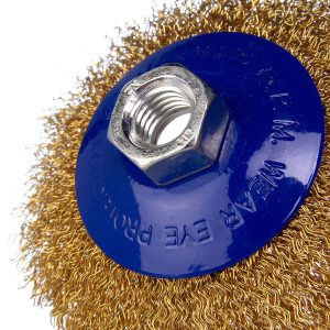 Alternative view of CEPILLO CONICO BRONCEADO C/TUERCA M14 100MM