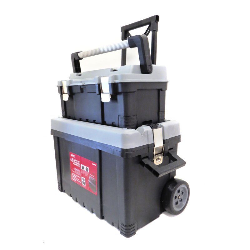 CARRO 26" CON CAJA PLASTICA C/CIERRE Y MANIJA MET. 22" (MJ-3095+3096) - Imagen 2