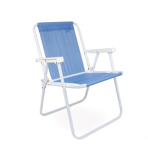 Silla Alta Acero Sannet Azul