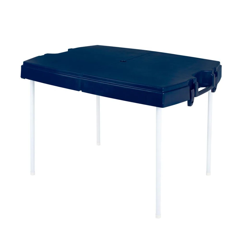 MESA PRÁCTICA MOR CON 4 BANQUETAS AZUL - 3403 - Imagen 2