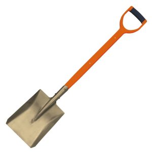 PALA ESTAMPADA ANTICHISPA (AL/CU) CUADRADA/PALEAR CABO CORTO DE FIBRA DE VIDRIO