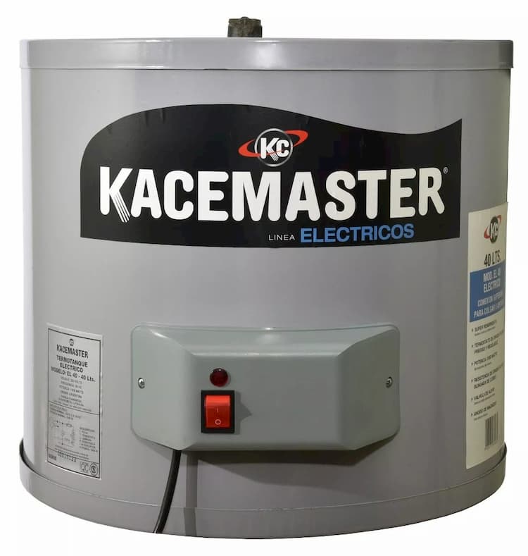 Termotanque Eléctrico Kacemaster 40 Lts Conexión Superior